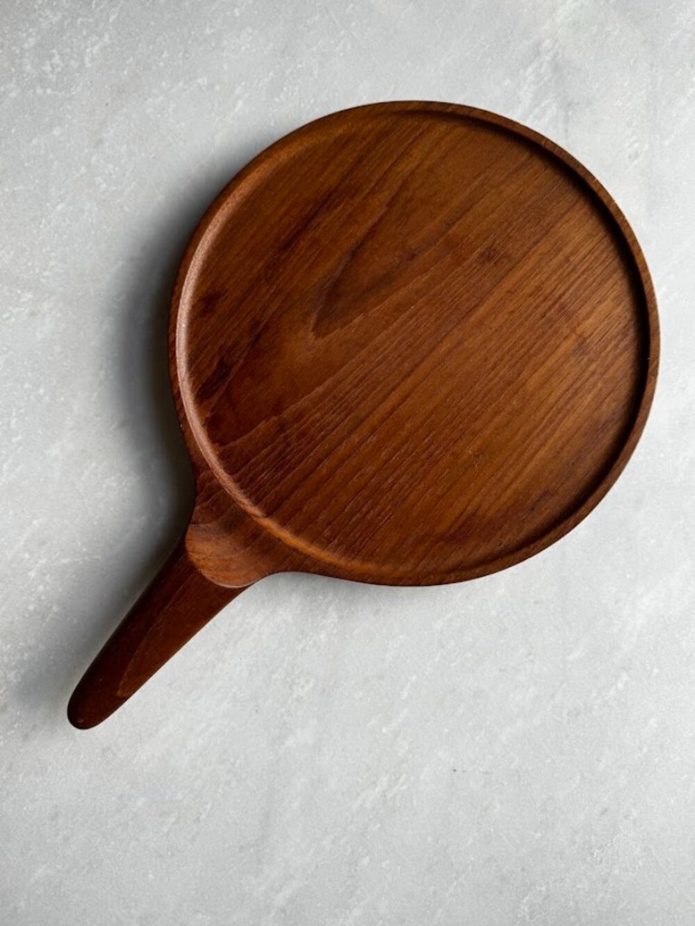 Vintage Frantz V Lyngby Denmark Teak Serving Tray 16” Danish MCM Footed